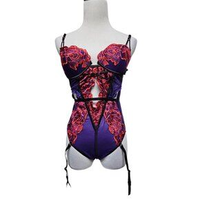 NWT Ann Summers Azealia Purple Body . Small 4 / 6 B-C